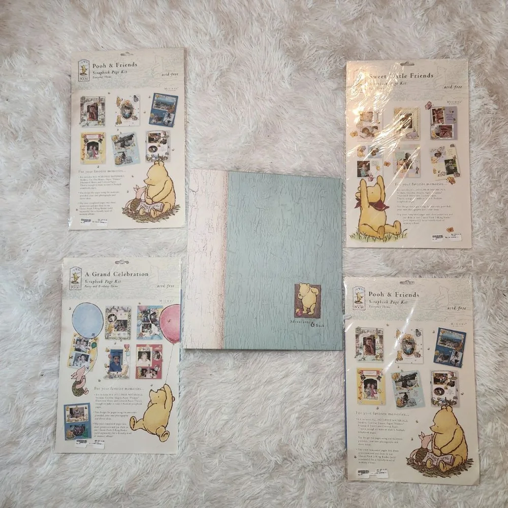 Classic Pooh Michel & Co Winnie The Pooh Scrapbook Lot